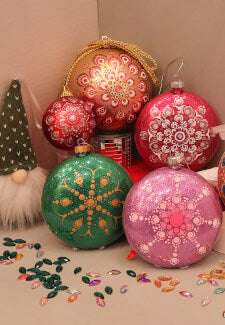 Mandala/ Dot Art Workshop - Christmas bauble